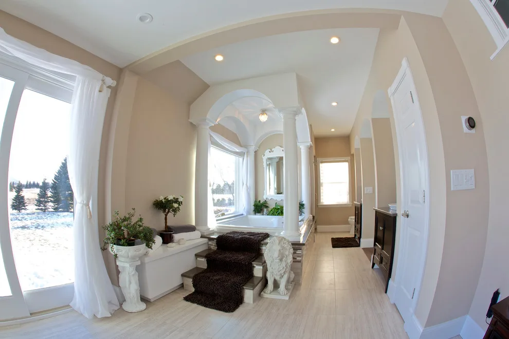 Primary Bedroom, Bathroom, and Spa Area by Three Four Builders - Photo 16