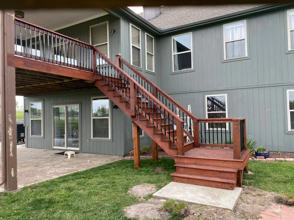 Contemporary Sheltered Upper-Level Deck by XP Construction - Photo 2