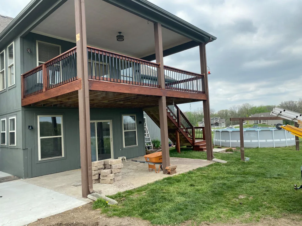 Contemporary Sheltered Upper-Level Deck by XP Construction - Photo 3