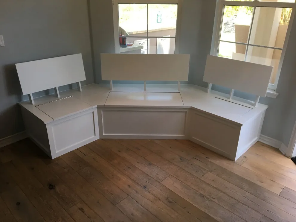 Personalized Kitchen Bench with Storage by Graham Hallissey Construction - Photo 5