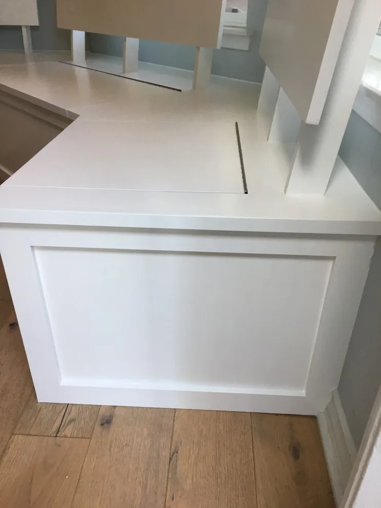 Personalized Kitchen Bench with Storage by Graham Hallissey Construction - Photo 3