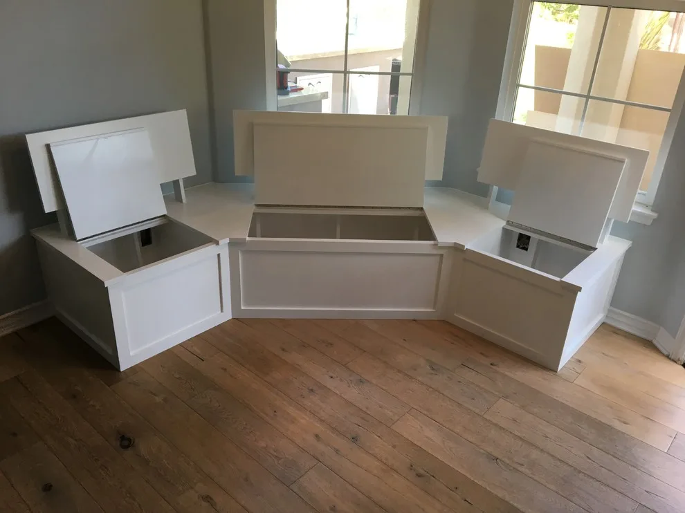 Personalized Kitchen Bench with Storage by Graham Hallissey Construction - Photo 4