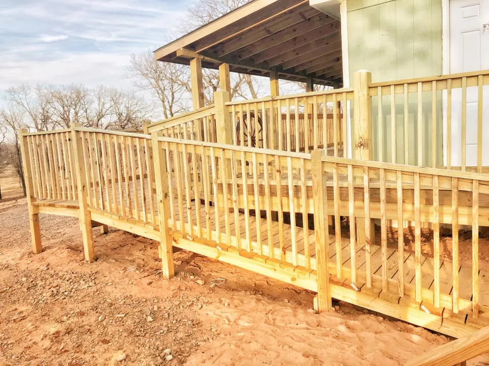 Verandas and Patios by Red Rock Log Homes Of Oklahoma - Photo 7