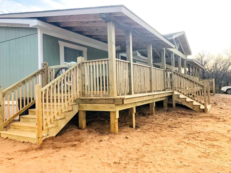 Verandas and Patios by Red Rock Log Homes Of Oklahoma - Photo 9