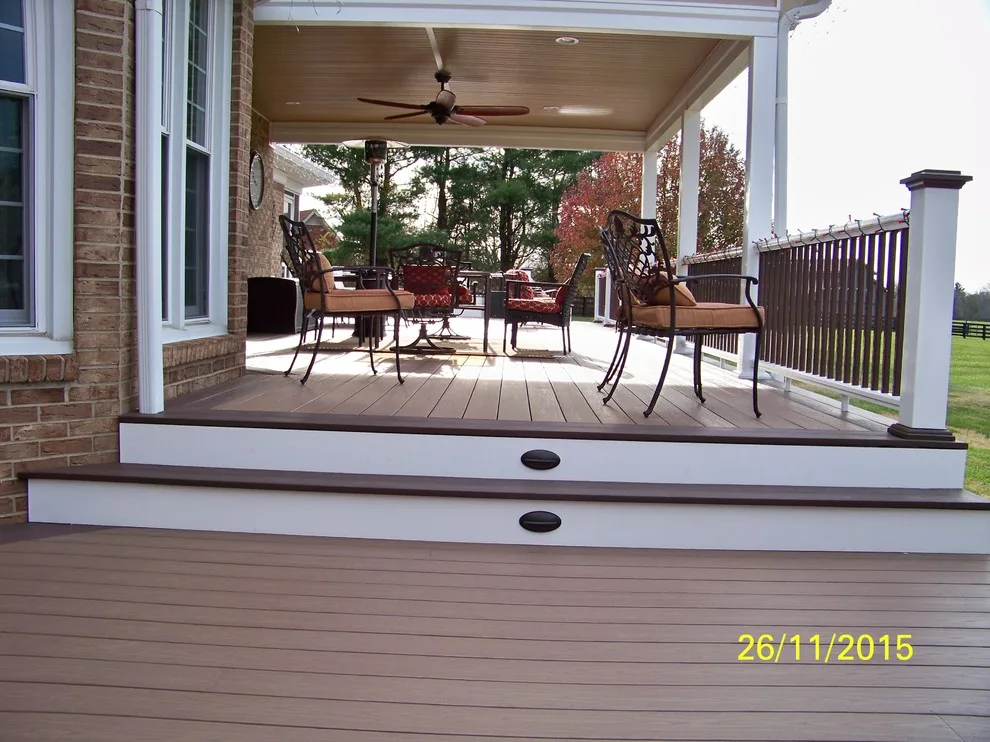 Outdoor Fireplace with Deck and Porch by Java Construction LLC. - Photo 7