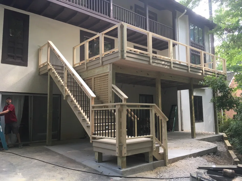 Deck Renovation with Glass Railing by Crippen Woodworks - Photo 5