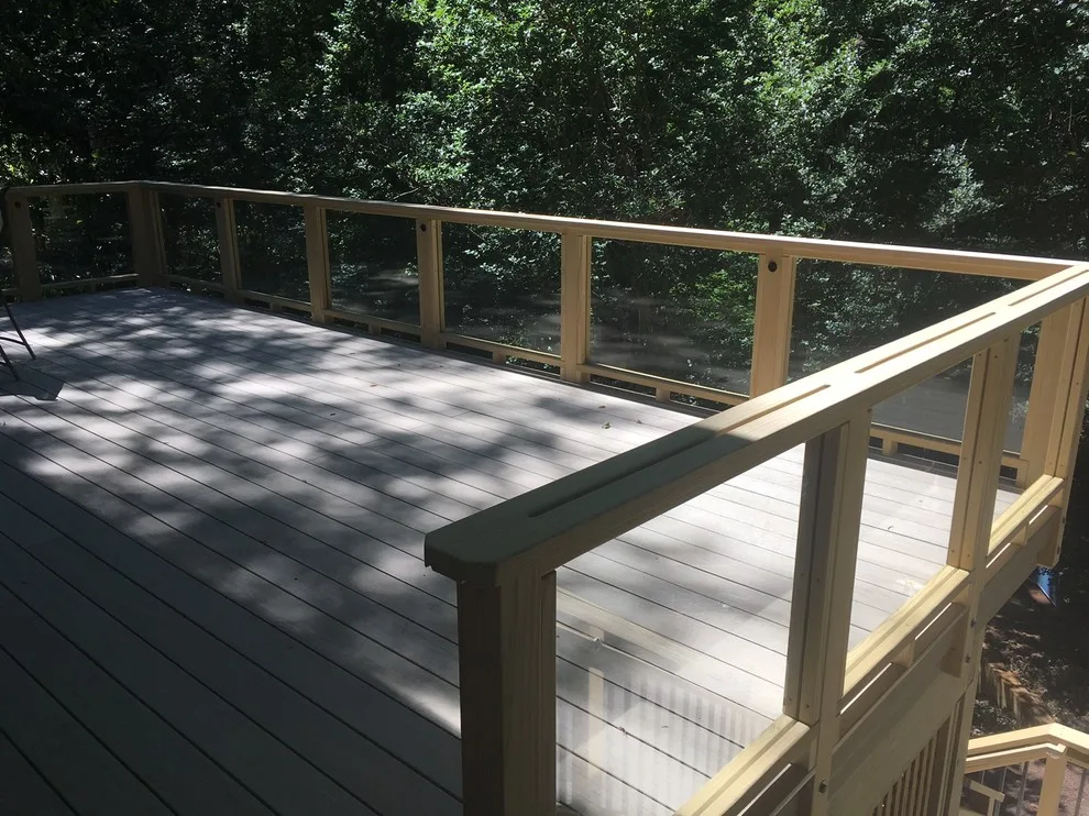Deck Renovation with Glass Railing by Crippen Woodworks - Photo 2