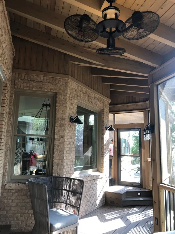 Irregularly Shaped Screened Deck by Crippen Woodworks - Photo 2