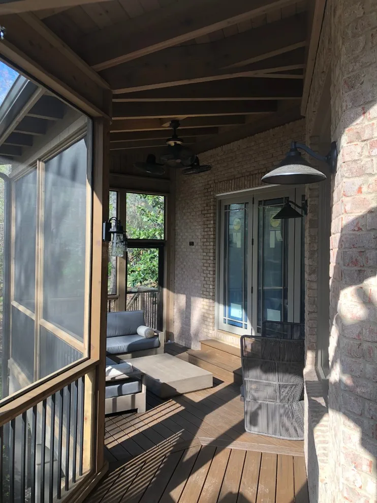 Irregularly Shaped Screened Deck by Crippen Woodworks - Photo 4