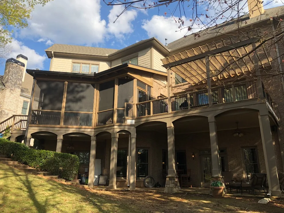 Irregularly Shaped Screened Deck by Crippen Woodworks - Photo 3