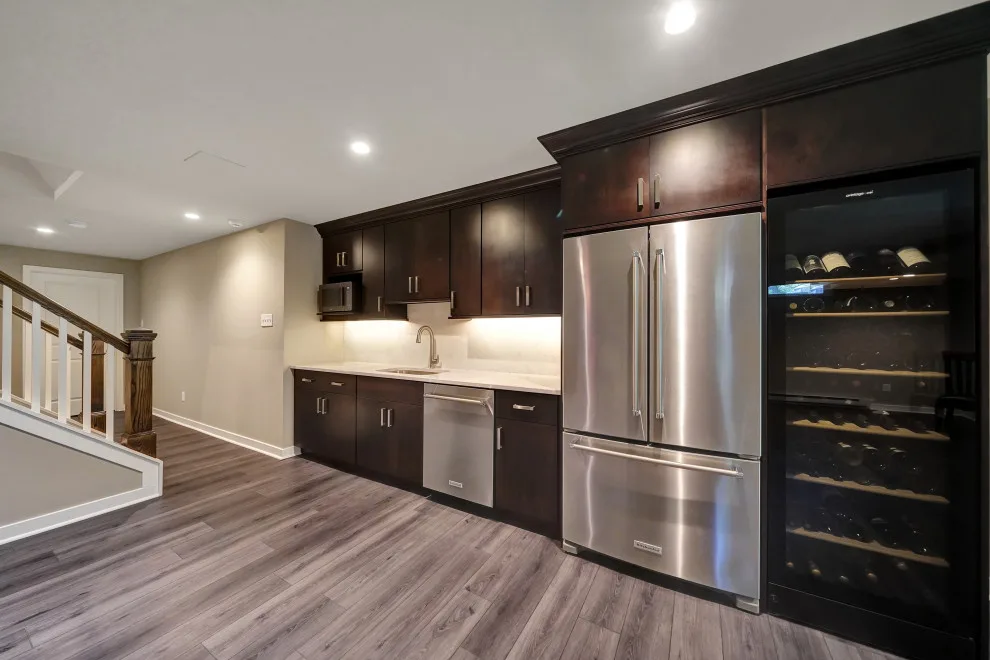 Contemporary Basement at Dogwood Hill by Hazley Builders | Architects - Photo 9