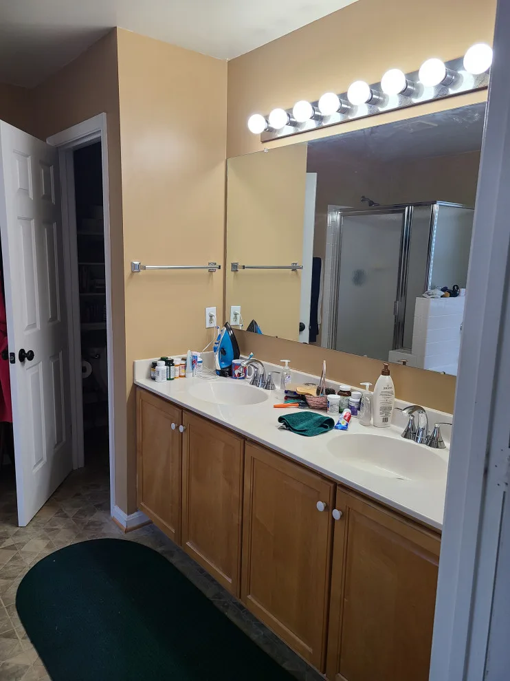 Modern Dove Grey Bathroom Renovation by Vm Home Improvement LLC - Photo 11