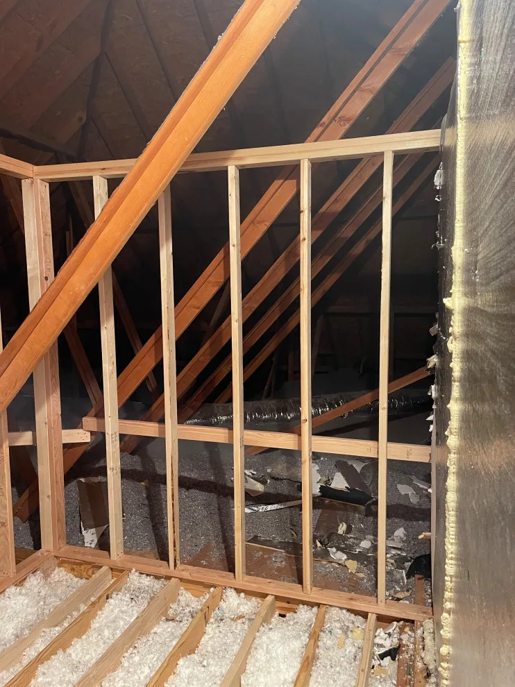 Edmond, OK - converting attic into kitchenette by Walker Services Group LLC - Photo 5