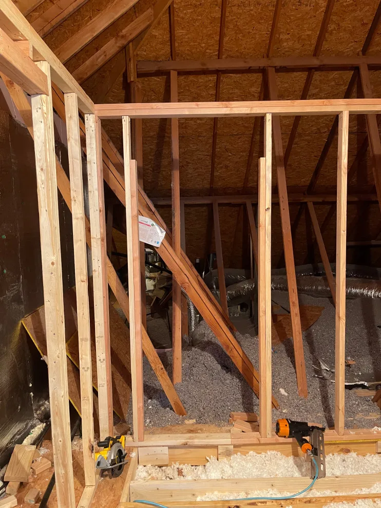 Edmond, OK - converting attic into kitchenette by Walker Services Group LLC - Photo 7