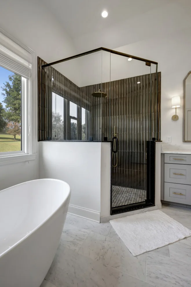 Sophisticated Tile Bathroom by Frank's Home Maintenance And General Contracting - Photo 13