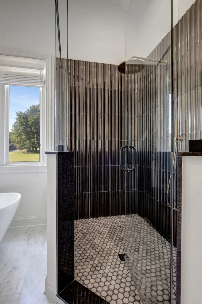 Sophisticated Tile Bathroom by Frank's Home Maintenance And General Contracting - Photo 12