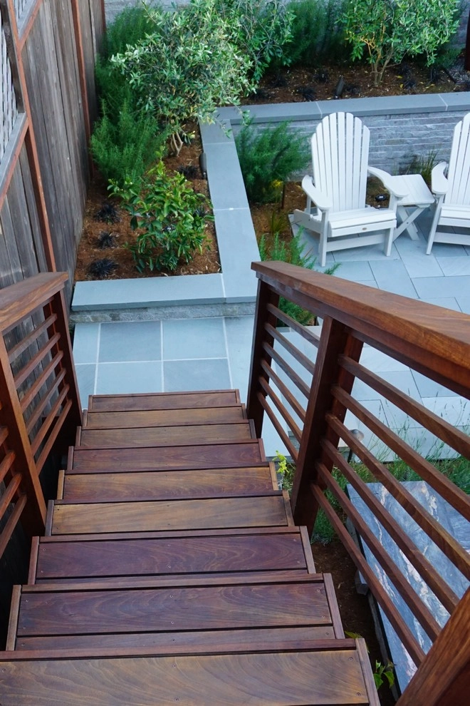 Small Yard with Outdoor Kitchen by T.H.Norton Landscape Architecture, Inc. - Photo 3