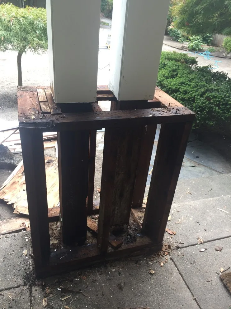 Pillar Reconstruction for Entryway by DH Land Pros - Photo 3
