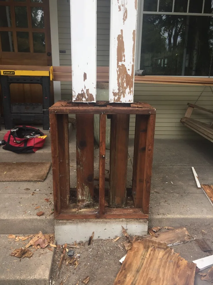 Pillar Reconstruction for Entryway by DH Land Pros - Photo 5