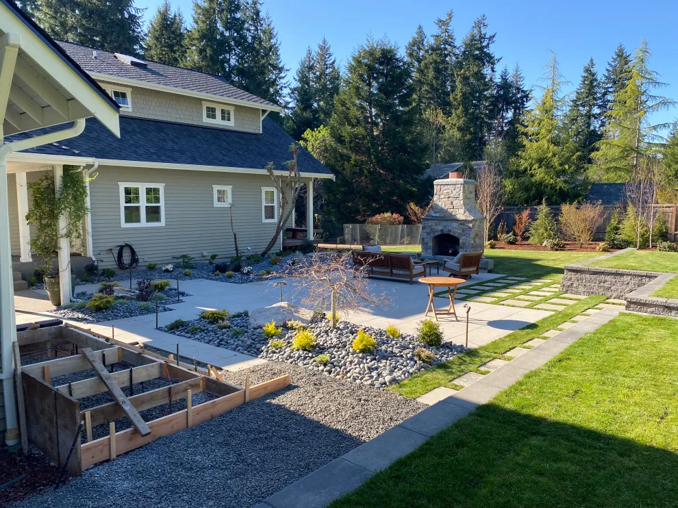 Outdoor Fireplace and Patio Illumination by Integrity Roofing & Construction - Photo 5