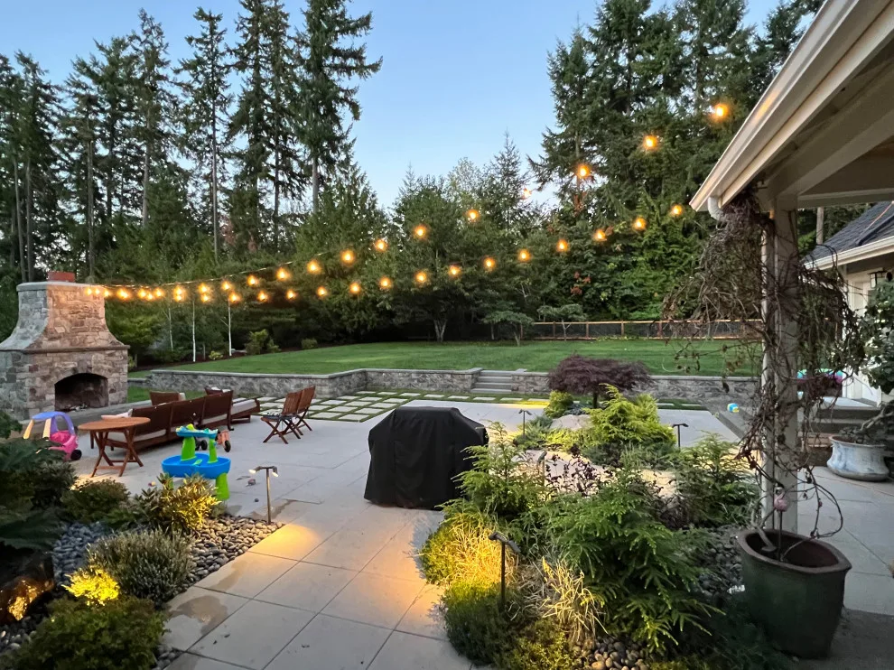 Outdoor Fireplace and Patio Illumination by Integrity Roofing & Construction - Photo 4