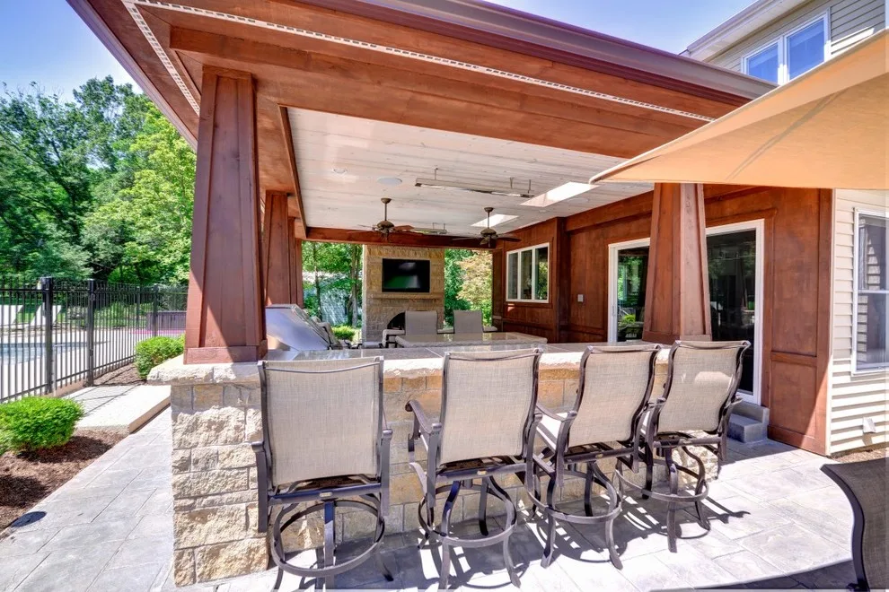 Outdoor Living Covered Patio by Jackson Custom Homes & Remodeling - Photo 85