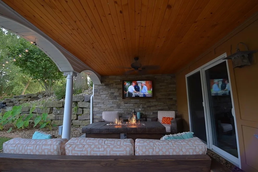 Outdoor Living Covered Patio by Jackson Custom Homes & Remodeling - Photo 7