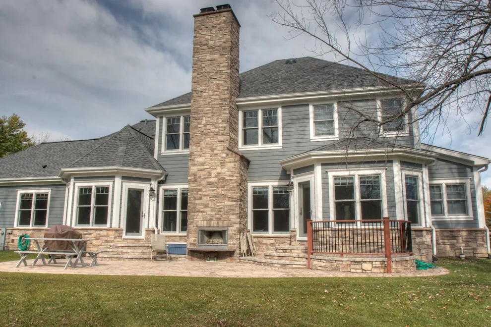 Outdoor Cobble Stacked Stone Facade by HX Home Solutions And North Star Stone - Photo 3