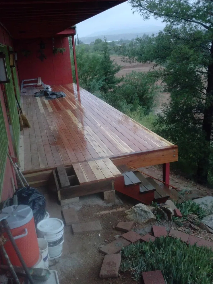 Outdoor wooden deck by The Happy Handyman - Photo 3