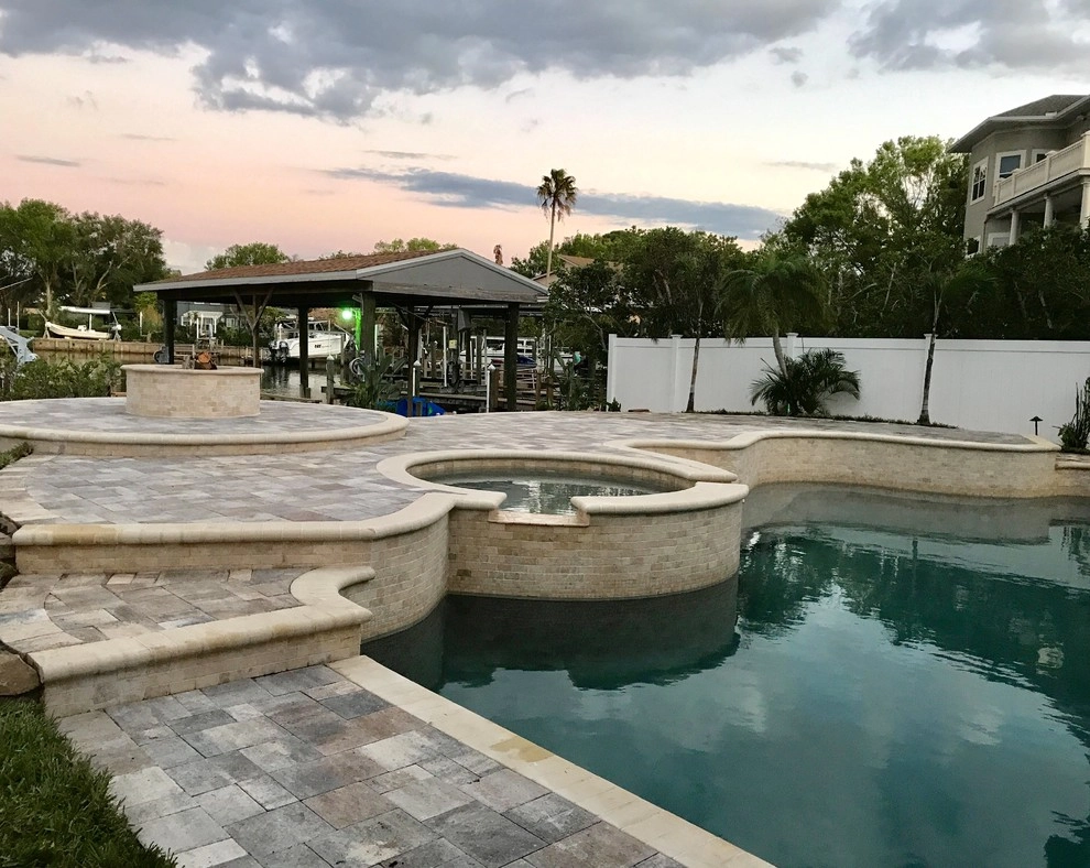 Pool Renovation, Patio, Driveway and Fire pit by Terranova Landscapes & Designs Inc. - Photo 6
