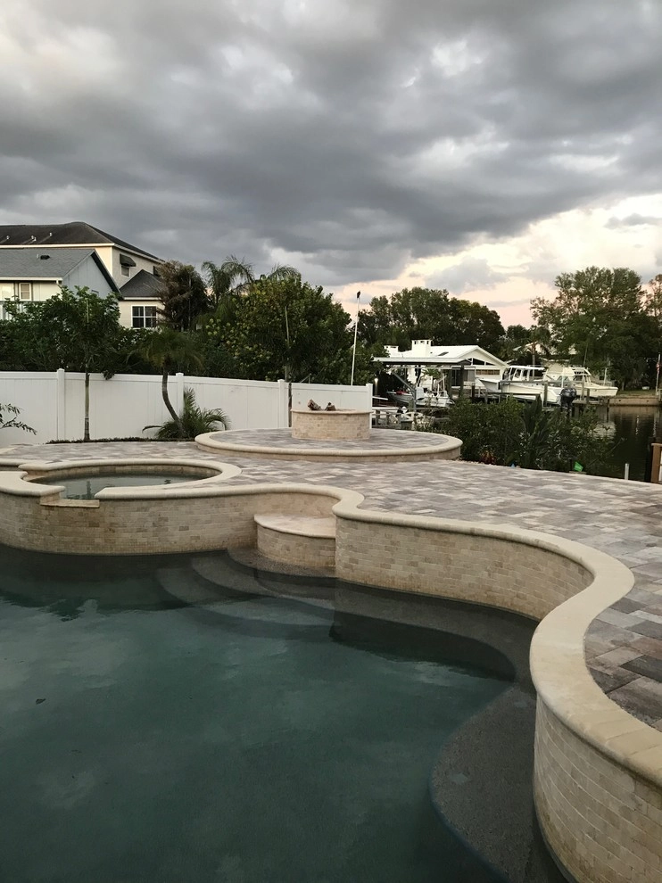 Pool Renovation, Patio, Driveway and Fire pit by Terranova Landscapes & Designs Inc. - Photo 8