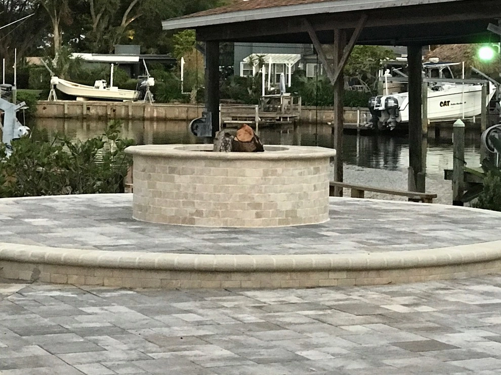 Pool Renovation, Patio, Driveway and Fire pit by Terranova Landscapes & Designs Inc. - Photo 2