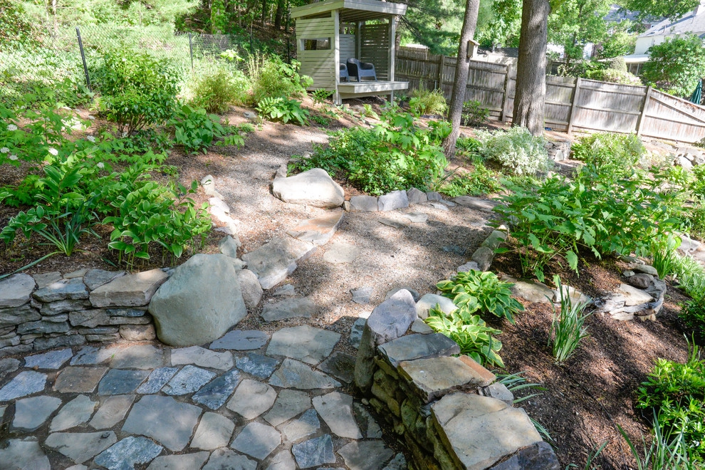 Woodland Garden on a Slope by Terrascapes Landscape Design - Photo 9
