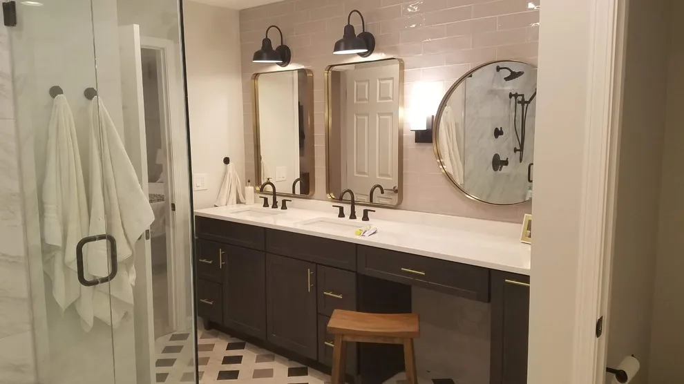 Chic Bathroom Renovation in a Farmhouse Style by SDC Custom Homes & Remodeling - Photo 5