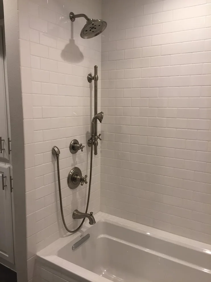 Transitional Kids' Bathroom in a Farmhouse Style by Stringer Construction & Design - Photo 3