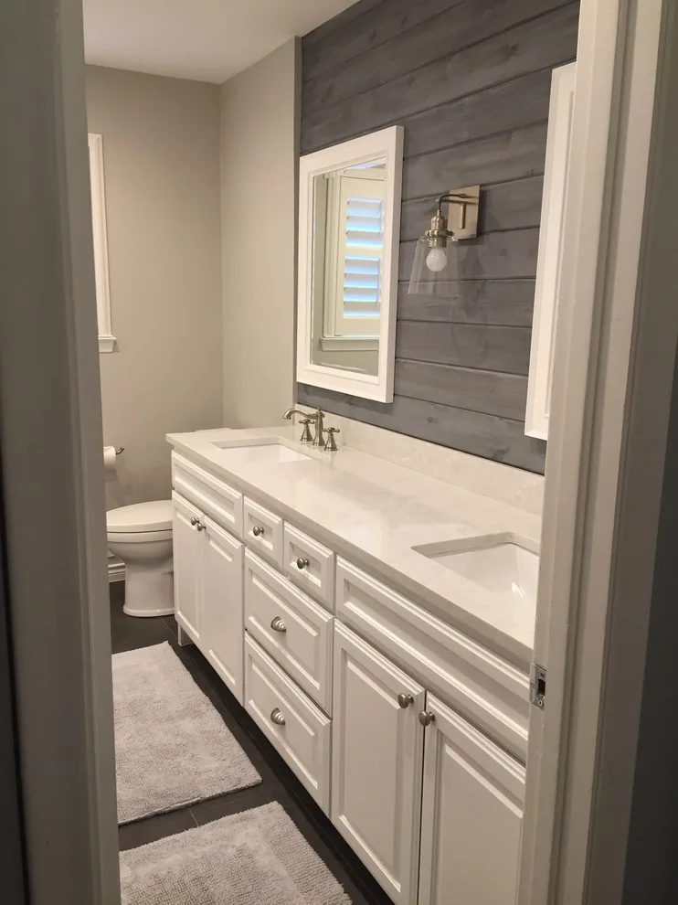 Transitional Kids' Bathroom in a Farmhouse Style by Stringer Construction & Design - Photo 5