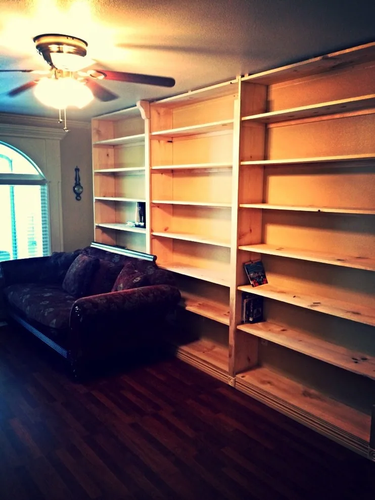 Carpentry Projects: Deck Construction, Library Shelf Creation, and Crown Molding Installation by Icon Construction & Remodeling - Photo 2