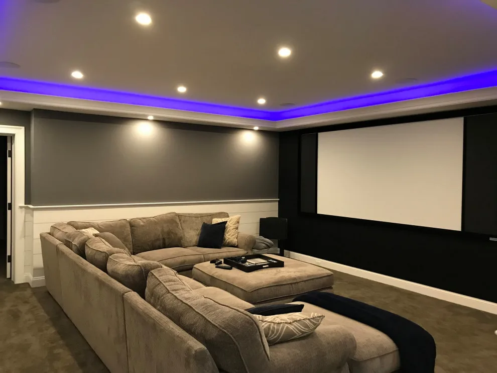 Newtown, CT Basement Renovation with Media Room by Kling Brothers Builders LLC - Photo 4