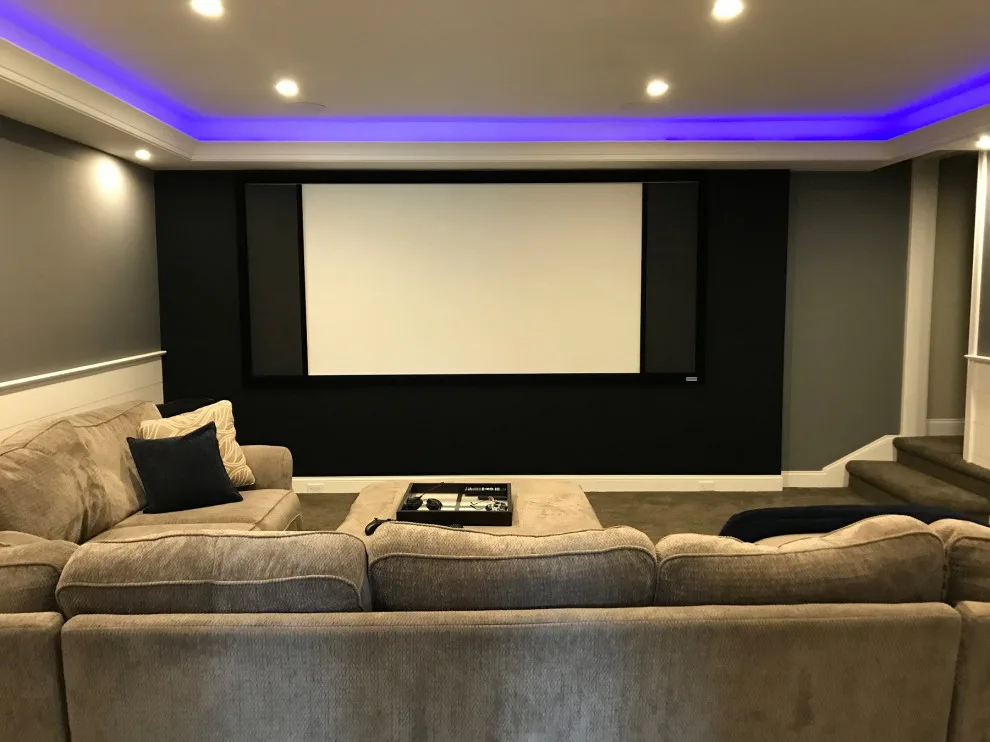 Newtown, CT Basement Renovation with Media Room by Kling Brothers Builders LLC - Photo 3