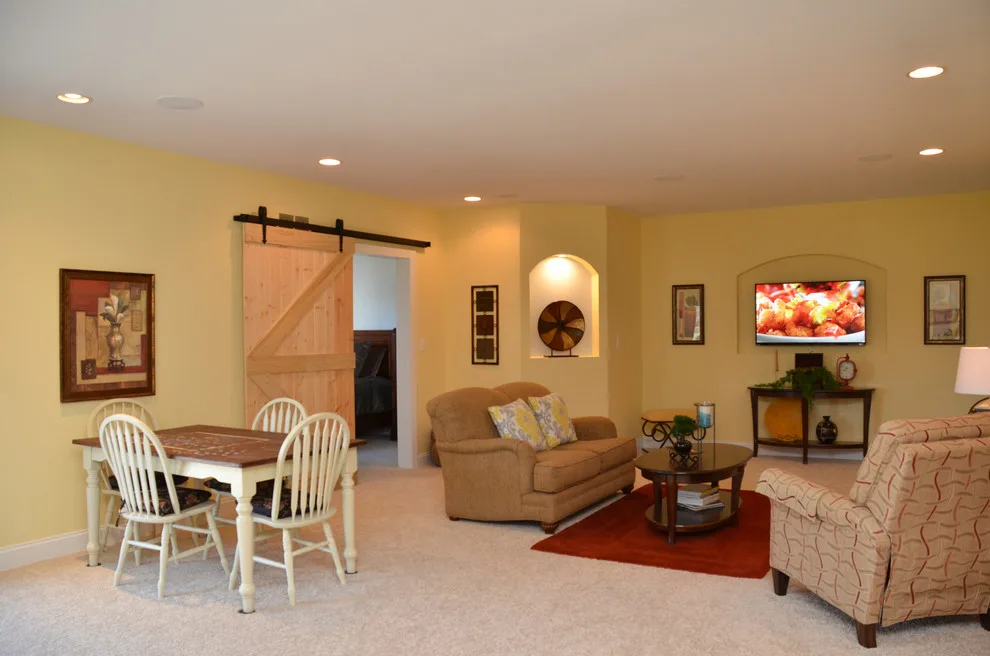 Completed Lower Level Living Space by Wiedemann Contracting - Photo 12