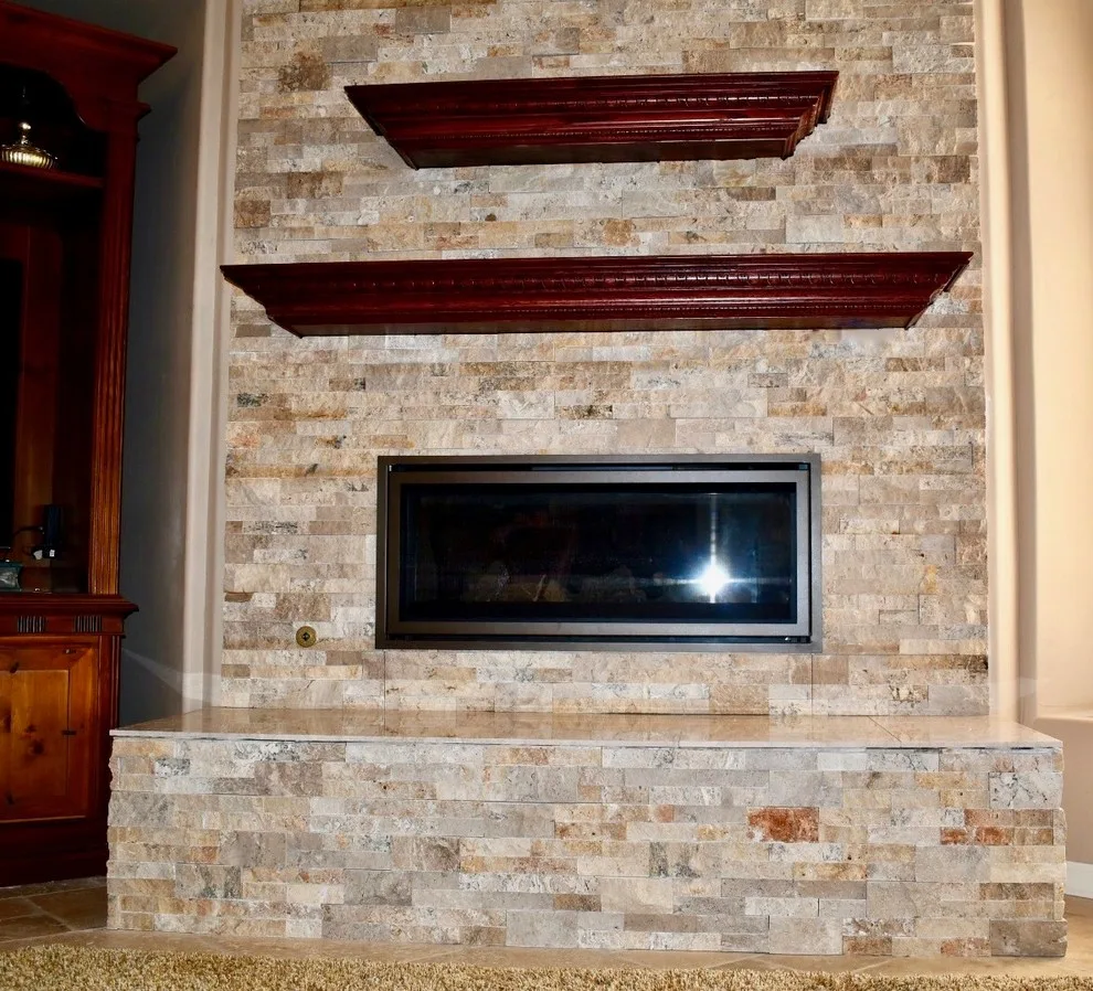 Fireplace renovation by Sharp Industries, LLC - Photo 4
