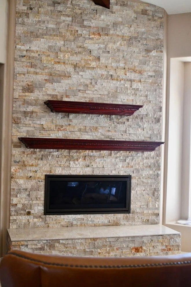 Fireplace renovation by Sharp Industries, LLC - Photo 2