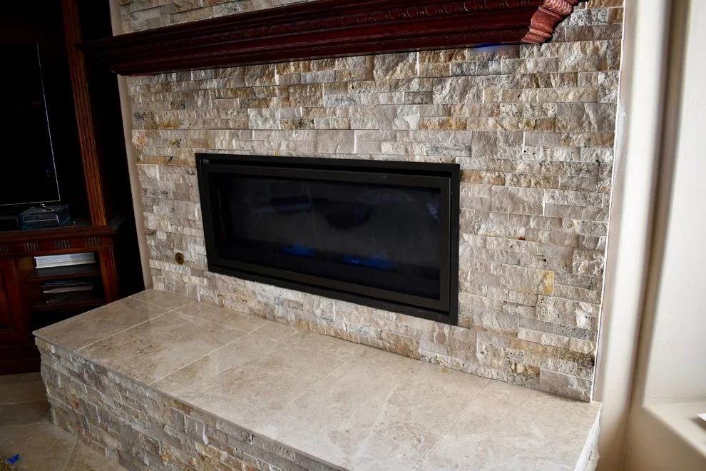 Fireplace renovation by Sharp Industries, LLC - Photo 3