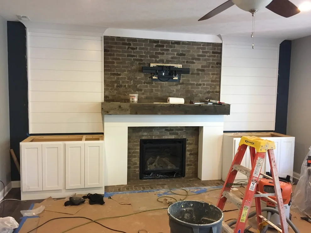 Fireplace Wall Makeover: Before and After Images by DMR Construction - Photo 4