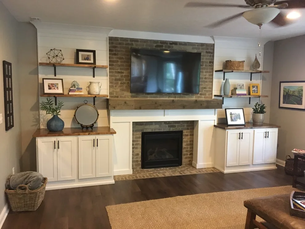 Fireplace Wall Makeover: Before and After Images by DMR Construction - Photo 5