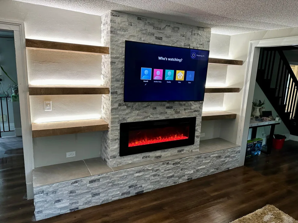 Transforming the Fireplace from Plain to Stunning by Mather Construction LLC - Photo 2