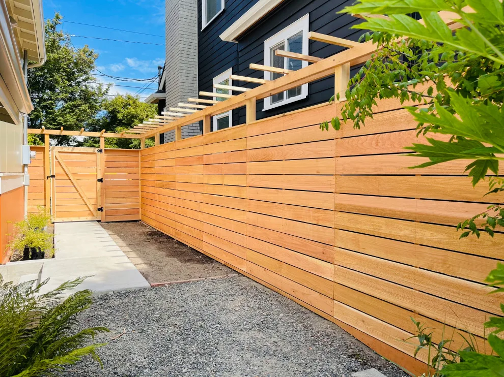 Cedar Horizontal Fence with Clarity by Cool Cat Fence - Photo 2