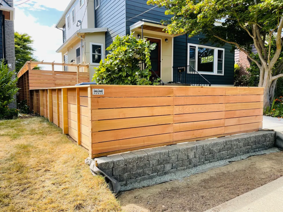 Cedar Horizontal Fence with Clarity by Cool Cat Fence - Photo 4