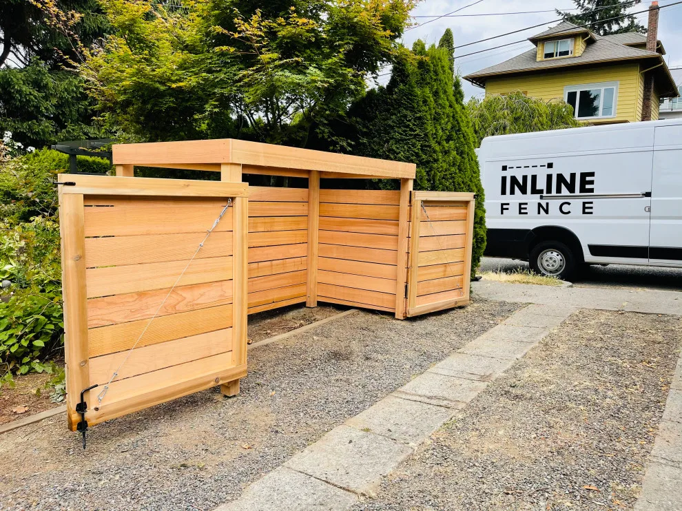 Cedar Waste Enclosure by Cool Cat Fence - Photo 5