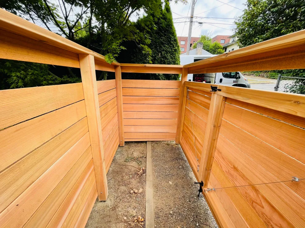 Cedar Waste Enclosure by Cool Cat Fence - Photo 4